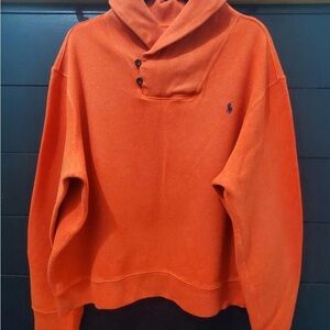 Orange Polo Sweater Men’s XL - Soft, Classic & Vibrant